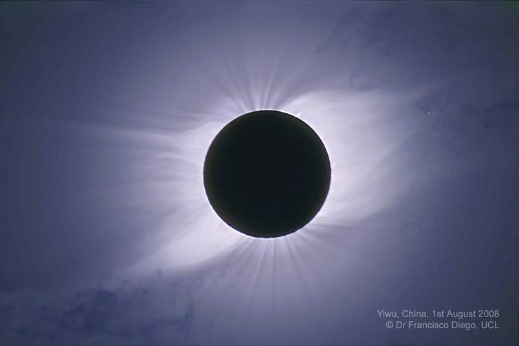 Total Solar Eclipse 2008 Aug 1 from Yiwu China by Dr Francisco Diego UCL